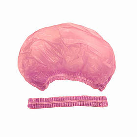 Шапочка "кульбаба", поліетилен, рожевий, 100шт. Monaco