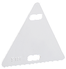 Маркувальна табличка трикутник 55х55х55мм білий [UZMA-BIK-Y136-T] У-136 УЕК