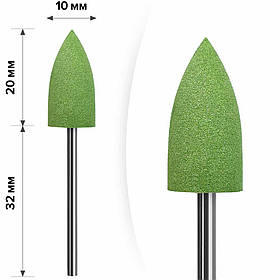 Полірувальник силіконовий куля середня (м'яка абразивність) зелений Ø10*20 MART