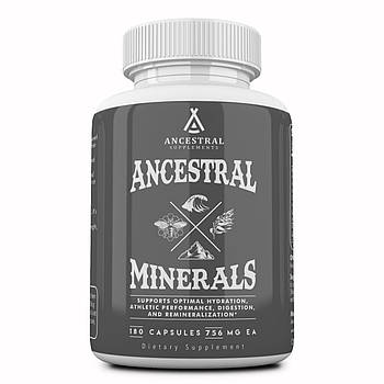 Ancestral Supplements Minerals / Комплекс мінералів 180 капсул. BX808