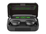 Навушники бездротові 9D F9-5 Bluetooth Black з зарядним кейсом, фото 3
