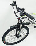 Гірський велосипед HAMMER S200" Колеса 27,5'х2,25, Рама 19'' (Біло-зелений)., фото 5