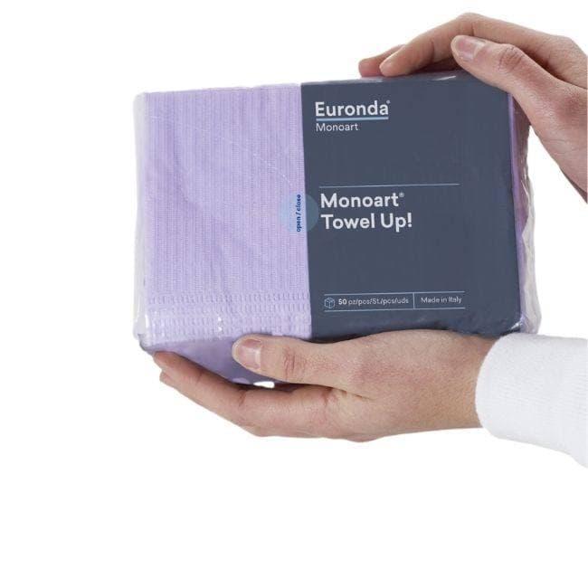 Тришарові стоматологічні серветки для пацієнта Euronda Monoart Towel UP (50 шт)