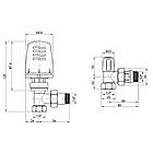 Термокомплект Icma 1/2" з антипротечкой кутовий №KIT_1100+774-940+805-940, фото 3