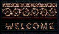 Коврик придверный Euroflock FORMAT Mosaico Welcome 40х68 см разноцветный