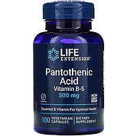 Пантотеновая кислота Life Extension "Pantothenic Acid (Vitamin B-5)" витамин В5, 500 мг (100 капсул)