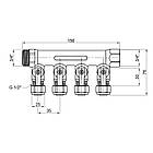 Колектор SD Plus 3/4" 4 виходу SD231W4, фото 2