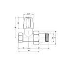 Кран радіаторний Icma 1/2" прямої без ручки №815, фото 2