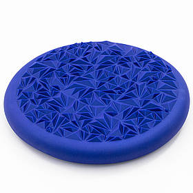 Балансувальна подушка (диск) масажна для йоги та фітнесу (масажер для ніг/стоп/тіла) OSPORT (MS 1651-4) Синій