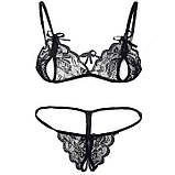 Безпрограшний сексуальний комплект нижньої білизни - Чорний - XS/S/M - Еротична білизна, фото 10