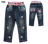 Джинсы Hello Kitty для девочки. 95, 120 см