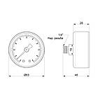 Манометр Icma 1/4" 0-10 бар, заднє підключення №243, фото 3