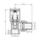 Акційний набір SD Forte (3+1): Кран радіаторний 1/2" ВЗ хром. кутовий, ручка SF234W15 SD Forte, фото 3