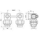 Кран кульовий SD Forte 3/4"х1/2" для радіатора нижній кутовий SF250W15, фото 2