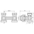 Кран буксовий SD Forte 3/4"х1/2" для радіатора нижній кутовий SF252W15, фото 2