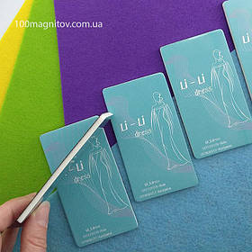 Рекламні магніти-візитки для магазину одягу. Розмір 90х50 мм 5