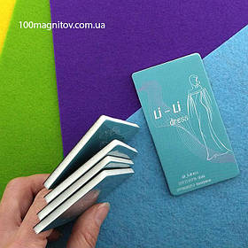 Рекламні магніти-візитки для магазину одягу. Розмір 90х50 мм 6