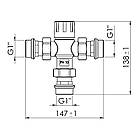 Змішувач термостатичний SD Forte 1" SF010W25, фото 3