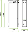 Арочний металлодеректор-рамка ZKTeco ZK-D2180, фото 5