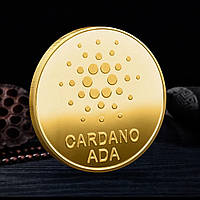 ADA Сувенирная монета Кардано CARDANO в капсуле цвет: золото