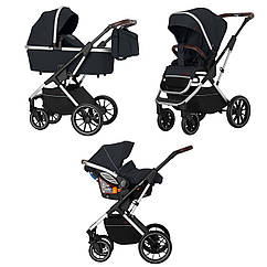 Коляска універсальна 3 в 1 CARRELLO Aurora CRL-6502 /2 Space Black