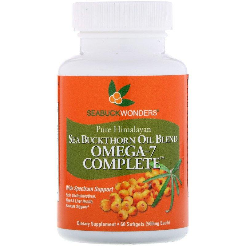 SeaBuckWonders Omega-7 Complete Sea Buckthorn Oil Blend 500 mg 60 гелевих капсул