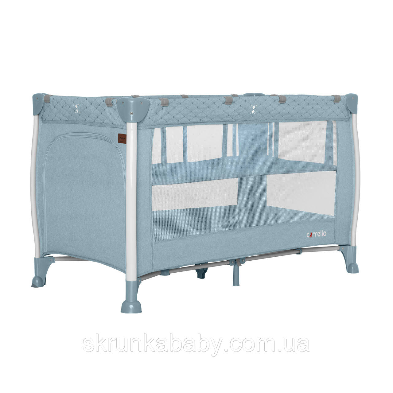 Манеж CARRELLO Polo+ CRL-11606 Mint Green з двома рівнями дна