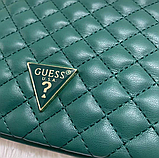 Жіноча поясна сумка "бананка" Guess (21926) зелена, фото 9
