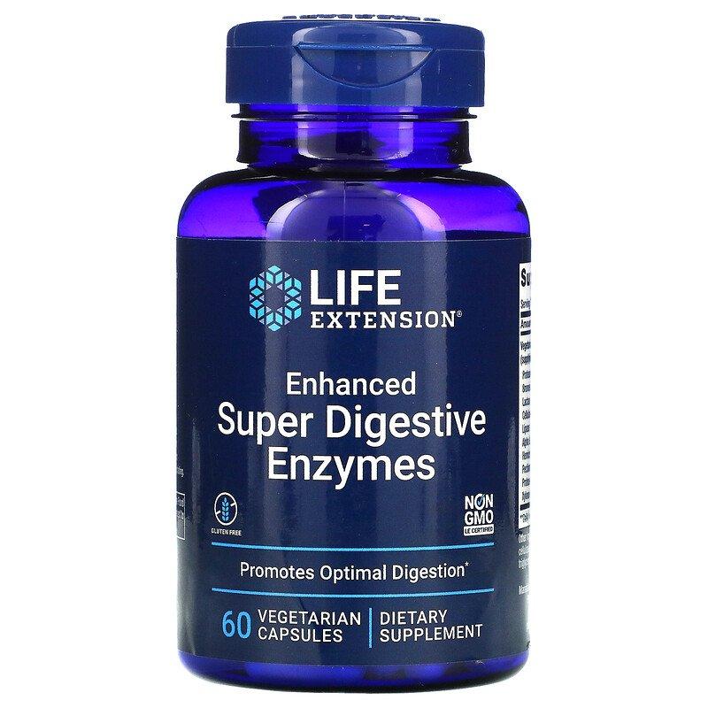 Life Extention Enhanced Super Digestive Enzymes 60 капсул, фото 1