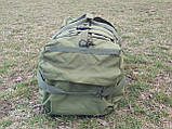 Сумка-рюкзак 100 л. Олива Британської армії "LEAPERS Ranger Fiel" ЗСУ НГУ баул транспортний, похідний, армійський, фото 3