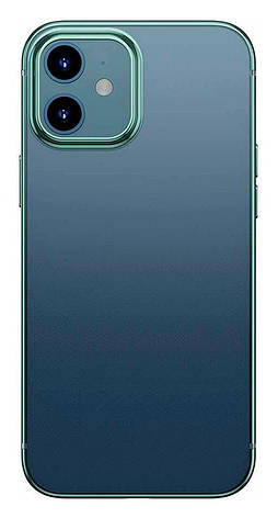 Чохол-накладка Baseus для iPhone 12 6.1" Прозорий/ Зелений (ARAPIPH61N-MDA06), фото 3