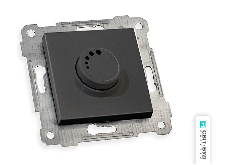 Механізм диммера 600Вт, 10А, RITA Mutlusan чорний