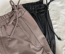 Стильні модні теплі жіночі штани штани з екошкіри на хутрі "Rachel" шкіряні штани утеплені, фото 2