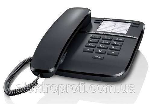 Дротовий аналоговий телефон Gigaset DA310 чорний