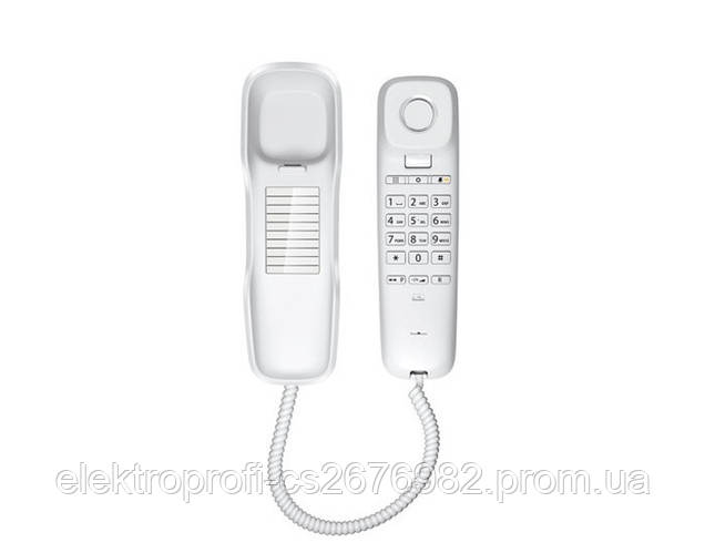 Купить Проводной аналоговый телефон Gigaset DA210 белый с кнопками на ...