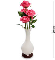 Светильник ночник с LED-подсветкой Букет роз декоративный 59 см. розовый 6001778