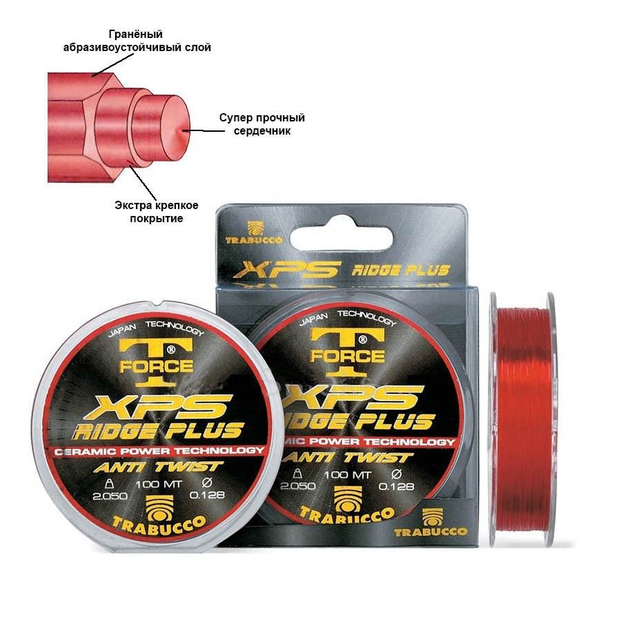 Леска Trabucco T-Force XPS Ridge Plus 100м 0,165мм (ID#1552011108 ...