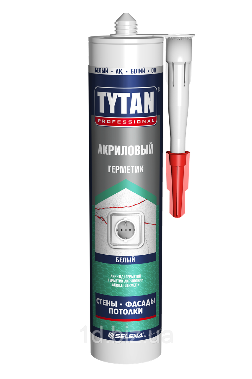 Tytan Герметик акриловий 280 мл білий, фото 1