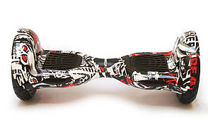 Гироборд 10 гироскутер сігвей з Bluetooth і колонками оригінал Graffiti Black