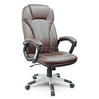 Кресло офисное Just Sit ARIZO для персонала Компьютерное кресло для офиса руководителя дома Коричневое