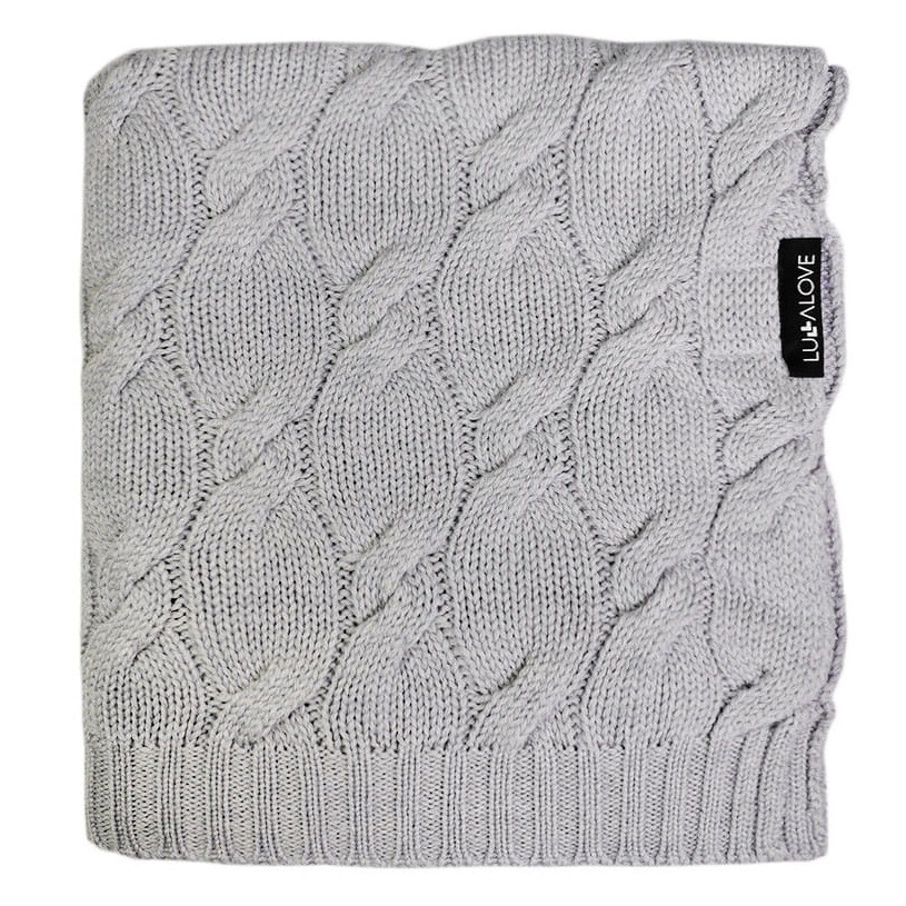 LULLALOVE - Дитячий плед Premium Ice Grey 80х100 см