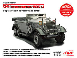 Збірна модель німецького автомобіля G4 зразка 1935 року ІІ МВ. 1/72 ICM 72471