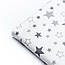 Бязь "Зоряний карнавал" з сірими та графітовими зірками на білому фоні, №1033а, фото 6