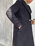 Пальто прямое зимнее женское букле с утеплителем (в расцветках), фото 9