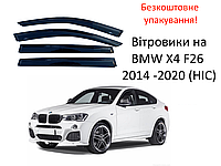 Дефлекторы окон BMW X4 F26 2014 -2020 (HIC). Ветровики на BMW X4 F26