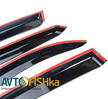 Дефлектори вікон на Toyota Avensis седан 2003-2009 (скотч) AV-Tuning. Вітровики на Toyota Avensis