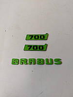 Надпись Brabus зеленый металл