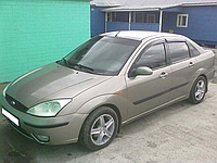 Дефлекторы окон Ford Focus I седан/хетчбек 5d 1998-2004 (скотч) AV-Tuning.Ветровики на Ford Focus