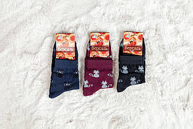 Жіночі шкарпетки демісезонні середні бавовняні 36-39 розмір з котиком 12 штук паковання