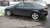 Дефлекторы окон Mazda 6 седан 2002-2008 (скотч) AV-Tuning. Ветровики на Mazda 6